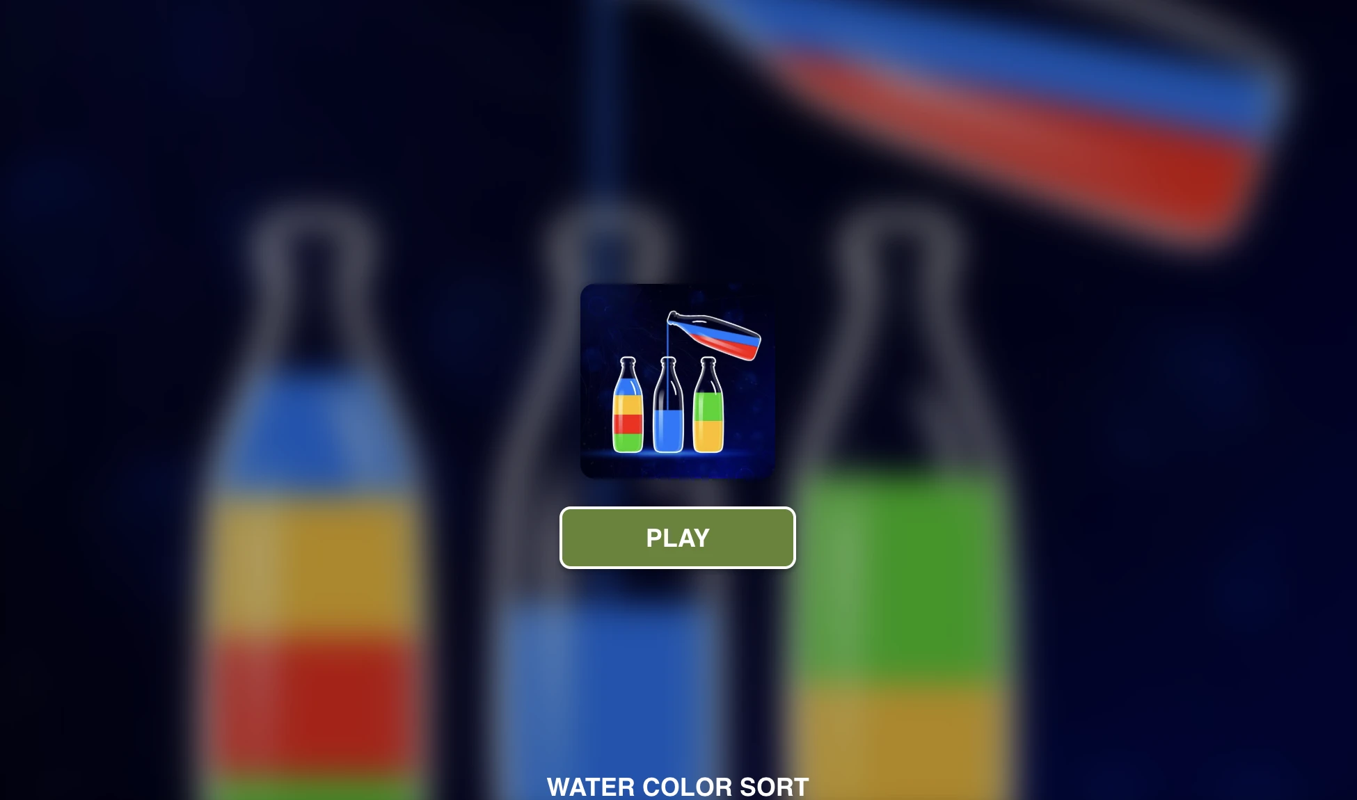 Screenshot of Water Color Sort available on the Drift Boss arcade hub catalog