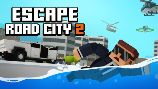 Screenshot of Escape Road City 2 available on the Drift Boss arcade hub catalog