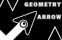 Screenshot of Geometry Arrow available on retro bowl 26 online