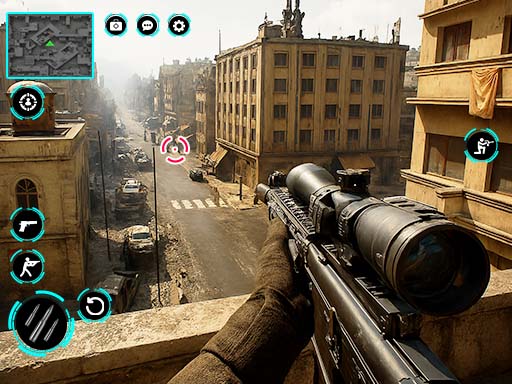 Screenshot of Sniper Shooting Offline Games available on retro bowl 26 online